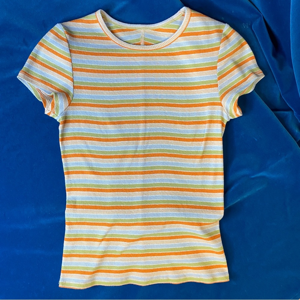 Y2K Baby Tee Vintage Ribbed - Picture 7 of 8